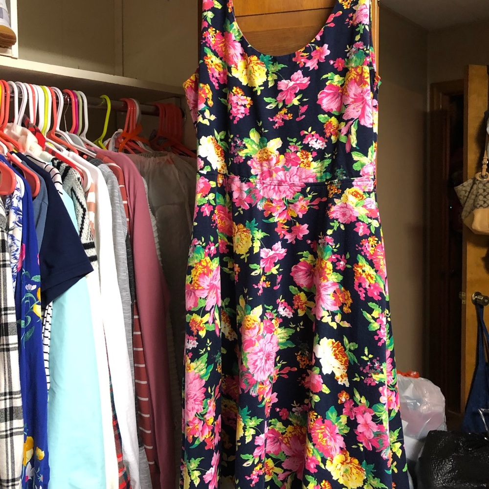 Short Spring Floral Dress
